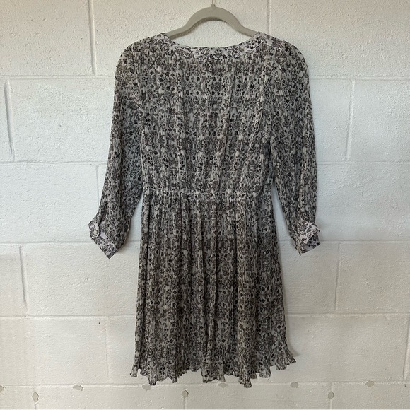 ANINE BING Women's XS Black and White Floral Mini Dress - Picture 3 of 8